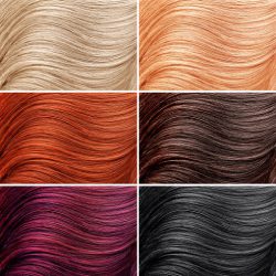 Example of different hair colors